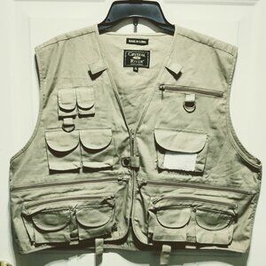 CRYSTAL RIVER FRY FISHING VEST FISHING UTILITY VEST SIZE M UNISEX
